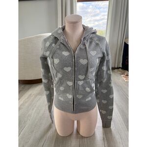 Vintage Limited edition PINK bling zip up hoodie XS